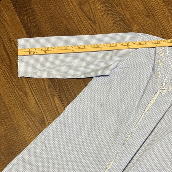 🔥🔥🔥Miss Elaine Light Blue Checkered Pajama Gown Size: Medium🔥🔥🔥 - Picture 6 of 7